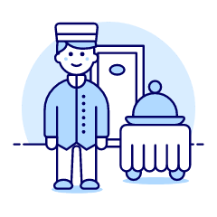 Room Service 1 Illustration from UX Duotone Set