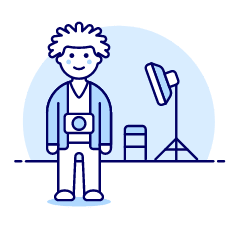 Photographers Studio 1 Illustration from UX Duotone Set