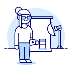 Photographers Studio 4 Illustration from UX Duotone Set