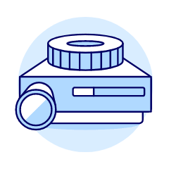 Film Projector Illustration from UX Duotone Set