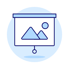 Projector Screen Illustration from UX Duotone Set