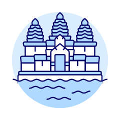 Angkor Wat Illustration from UX Duotone Set
