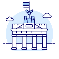 BRANDENBURG Gate Illustration from UX Duotone Set