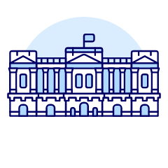 Buckingham Palace Illustration from UX Duotone Set