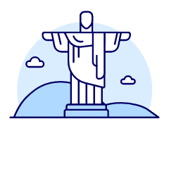 Christ The Redeemer Illustration from UX Duotone Set