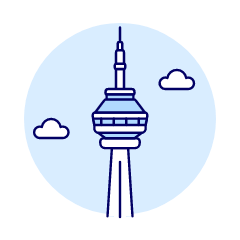 Cn Tower Illustration from UX Duotone Set