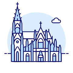 Cologne Cathedral Illustration from UX Duotone Set