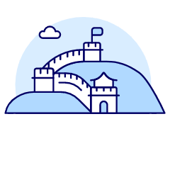 Great Wall Illustration from UX Duotone Set