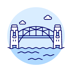 Harbor Bridge Illustration from UX Duotone Set