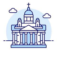 Helsinki Cathedral Illustration from UX Duotone Set