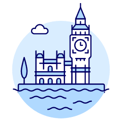 Houses Of Parliament Illustration from UX Duotone Set