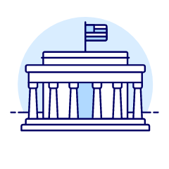 Lincoln Memorial Illustration from UX Duotone Set