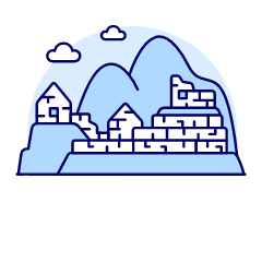 Machu Picchu Illustration from UX Duotone Set