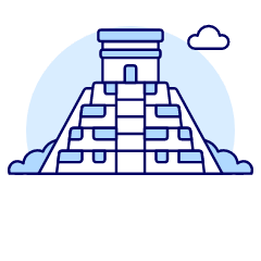 Mesoamerican Pyramid Illustration from UX Duotone Set