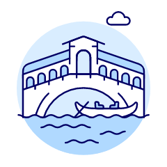 Rialto Bridge Illustration from UX Duotone Set