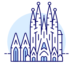 Sagrada Familia Illustration from UX Duotone Set