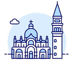 Saint MARK Basilica Illustration from UX Duotone Set