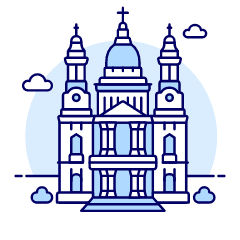 Saint PAUL Cathedral Illustration from UX Duotone Set