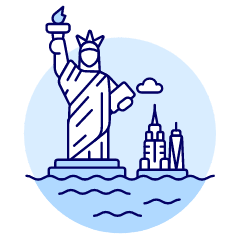 Statue OF Liberty Illustration from UX Duotone Set