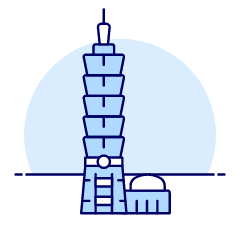 Taipei 101 Illustration from UX Duotone Set