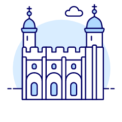 Tower Of London Illustration from UX Duotone Set