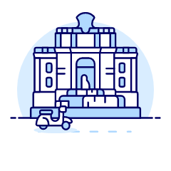 Trevi Fountain Illustration from UX Duotone Set