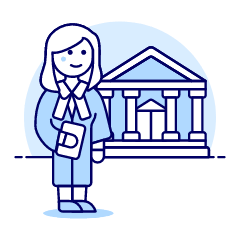 Lawyer 1 4 Illustration from UX Duotone Set