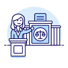 Lawyer Judge 1 Illustration from UX Duotone Set