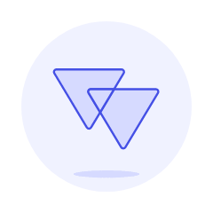 Bisextual Triangle Symbol Illustration from UX Duotone Set