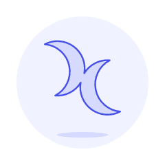 Bisexual Doublemoon Symbol Illustration from UX Duotone Set