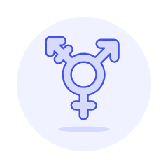 Pink Transgender Symbol Illustration from UX Duotone Set