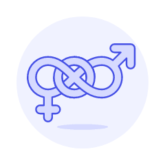 Pride Bisexual Symbol 1 Illustration from UX Duotone Set