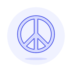 Pride Peace Symbol Illustration from UX Duotone Set