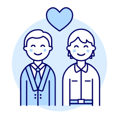 Gay Couple 1 Illustration from UX Duotone Set