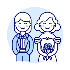 Lesbian Wedding 7 Illustration from UX Duotone Set