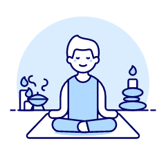 Meditation 1 1 Illustration from UX Duotone Set