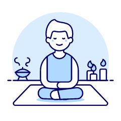 Meditation 2 1 Illustration from UX Duotone Set