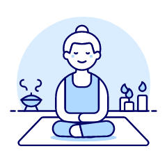 Meditation 2 2 Illustration from UX Duotone Set