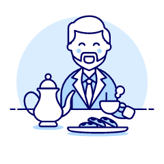 Tea Time 1 4 Illustration from UX Duotone Set