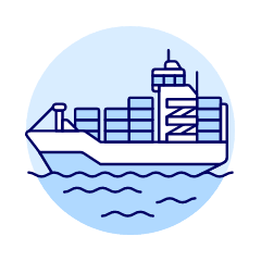 Cargo Ship 3 Illustration from UX Duotone Set