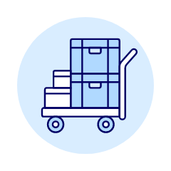 Boxes Cart 2 Illustration from UX Duotone Set