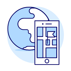 Pin Location Illustration from UX Duotone Set