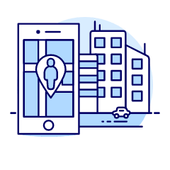 Street Pin Illustration from UX Duotone Set