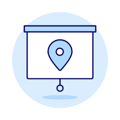 Location On Screen Illustration from UX Duotone Set