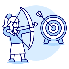 Aiming Target 4 Illustration from UX Duotone Set