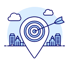 Target Location Illustration from UX Duotone Set