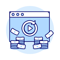 Ad Revenue Illustration from UX Duotone Set