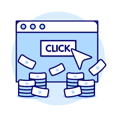 Click Revenue Browser 2 Illustration from UX Duotone Set