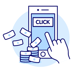 Click Revenue Mobile 1 Illustration from UX Duotone Set