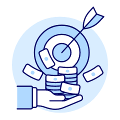 Target Revenue 1 Illustration from UX Duotone Set